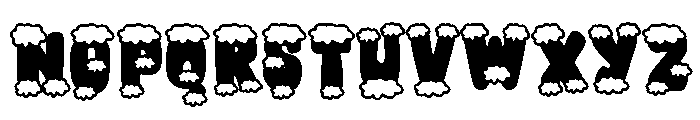 Retro Snow Font UPPERCASE