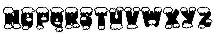 Retro Snow Font LOWERCASE