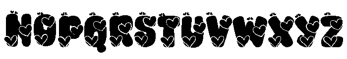 Retro Valentine Regular Font UPPERCASE