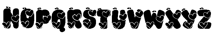 Retro Valentine Regular Font LOWERCASE