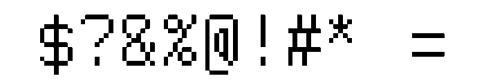 RetroCompute Font OTHER CHARS