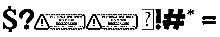 Retrofia PERSONAL USE ONLY! Font OTHER CHARS