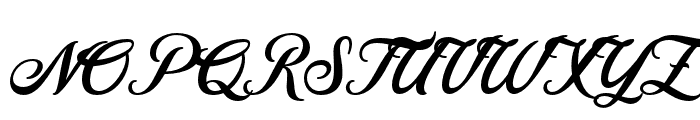 RetromarkScriptDemo-Regular Font UPPERCASE