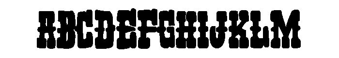 Revisionist Western Font UPPERCASE