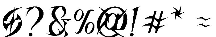 Rex Kurode Font OTHER CHARS