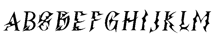 Rex Kurode Font UPPERCASE