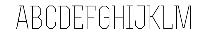 RexLight Font UPPERCASE