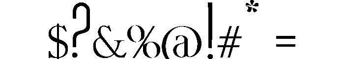 reproduction Light Font OTHER CHARS