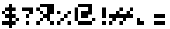 retro thing Regular Font OTHER CHARS