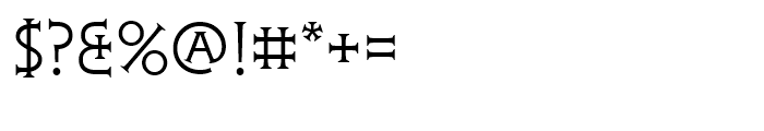 Reaper BT Roman Font OTHER CHARS