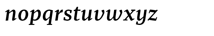 Recia Semibold Italic Font LOWERCASE