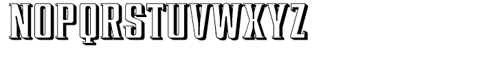 Redeye Serif Shadow Font UPPERCASE