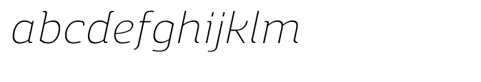 Regan Alt Light Italic Font LOWERCASE