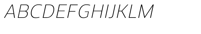 Regan Light Italic Font UPPERCASE