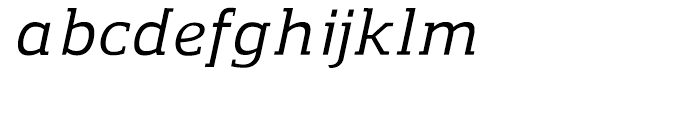Regan Slab Medium Italic Font LOWERCASE