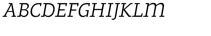 Regime Regular Italic Font UPPERCASE