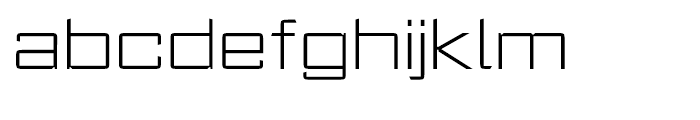 Register Wide Extra Light Font LOWERCASE