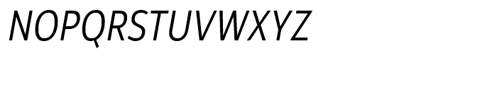 Rehn Condensed Light Italic Font UPPERCASE