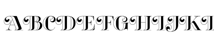 Reina Engraved Standard Font UPPERCASE
