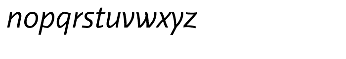 Relato Sans Regular Italic Font LOWERCASE