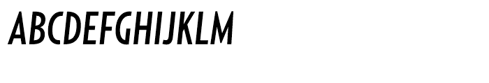 Relay Medium Compressed Italic Font UPPERCASE