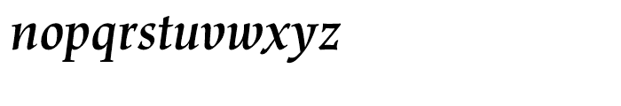 Renner Antiqua Demi Italic Font LOWERCASE