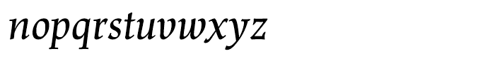 Renner Antiqua Medium Italic Font LOWERCASE