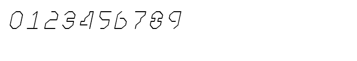 Retcon Square Twenty Five Oblique Font OTHER CHARS