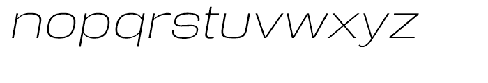 Reversal Extralight Italic Font LOWERCASE