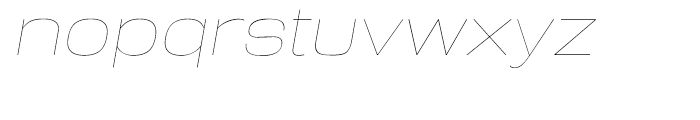 Reversal Ultralight Italic Font LOWERCASE