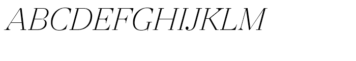 Revista Light Italic Font UPPERCASE