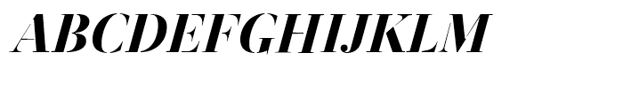 Revista Stencil Black Italic Font UPPERCASE