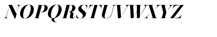 Revista Stencil Black Italic Font UPPERCASE