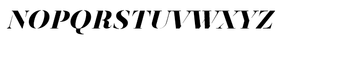 Revista Stencil Black Italic Font LOWERCASE