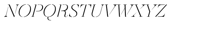 Revista Stencil Light Italic Font UPPERCASE