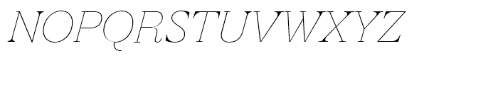 Revista Thin Italic Font UPPERCASE