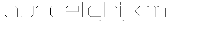Rexlia UltraLight Font LOWERCASE