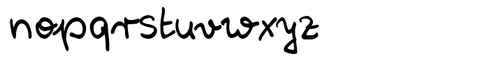 Reyno Handwriting Pro Regular Font LOWERCASE