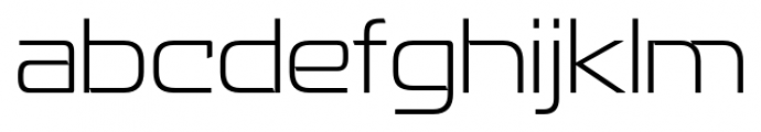 Recharge Extralight Font LOWERCASE