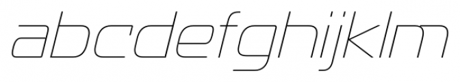 Recharge Ultralight Italic Font LOWERCASE