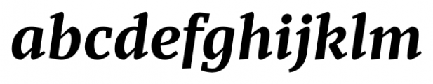 Recia Bold Italic Font LOWERCASE