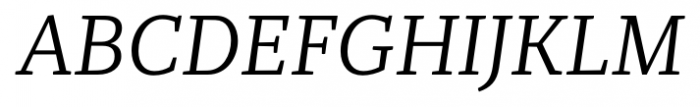 Recia Italic Font UPPERCASE