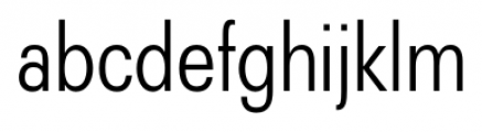 Recta Light Condensed Font LOWERCASE