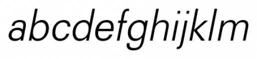 Recta Light Italic Font LOWERCASE