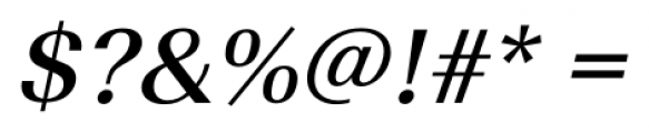 Regalis Medium Italic Font OTHER CHARS