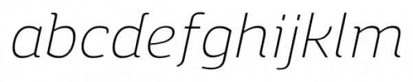 Regan Alt Light Italic Font LOWERCASE