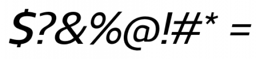 Regan DemiBold Italic Font OTHER CHARS