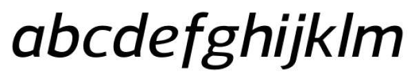 Regan DemiBold Italic Font LOWERCASE