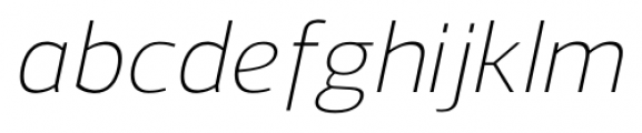 Regan Light Italic Font LOWERCASE
