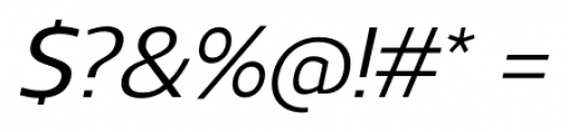 Regan Medium Italic Font OTHER CHARS
